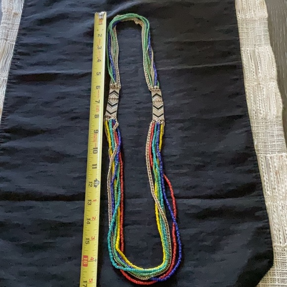 Colorful Beaded Chain Necklace - Picture 3 of 3